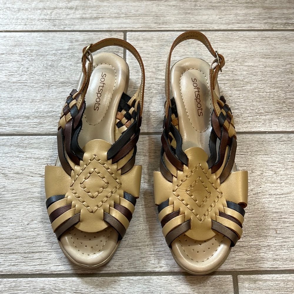 Softspots Aztec Pattern Sandals-7.5M